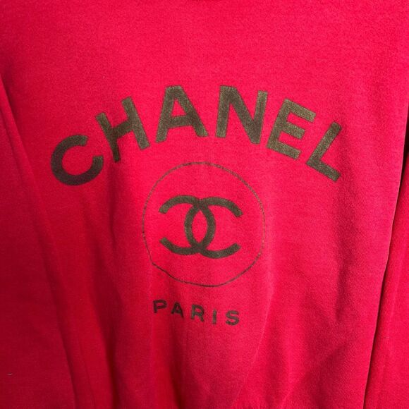 Vintage 90s Bootleg Chanel Sweatshirt Medium - Picture 2 of 5